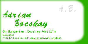 adrian bocskay business card